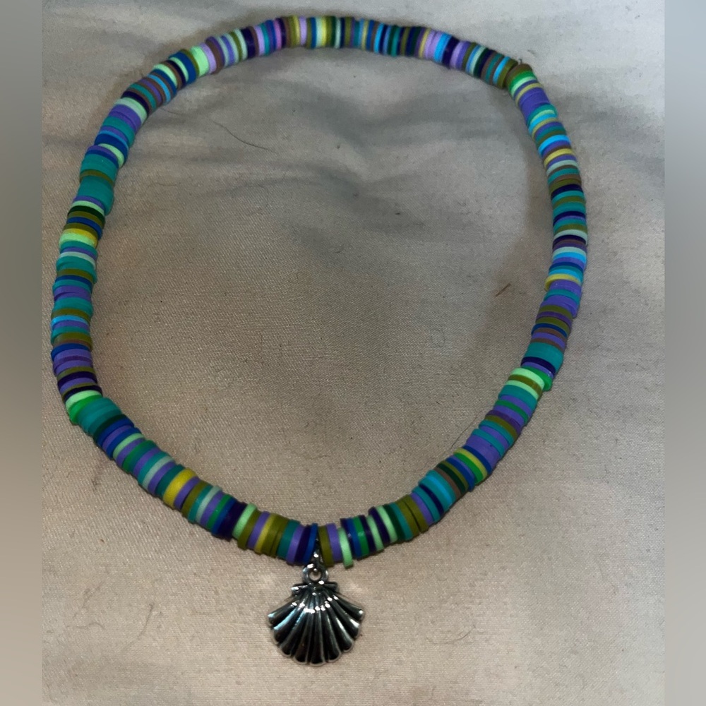 Handmade Clay Necklace and Bracelet Set - Picture 2 of 5